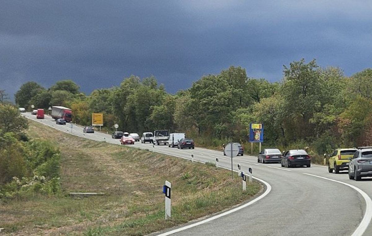 Prometna nesreća kod Njivica, velika kolona u smjeru Krčkog mosta