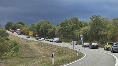Prometna nesreća kod Njivica, velika kolona u smjeru Krčkog mosta