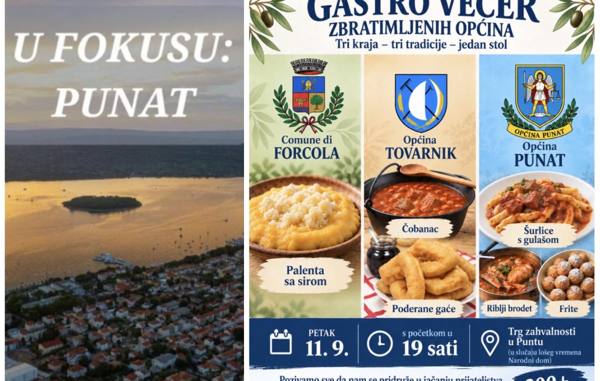 Tri kraja, tri tradicije, 300 porcija delicija: Punat domaćin prijateljima iz zbratimljenih općina Forcola i Tovarnik