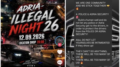Policija: “Na ilegalnim car meetovima na Krku izdali smo više od 280 kazni”