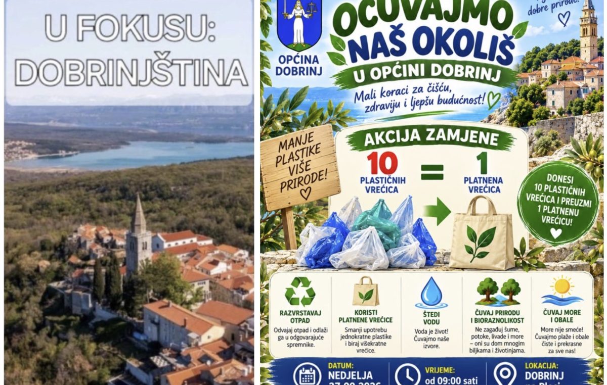 Eko akcija u Dobrinju: Za 10 plastičnih vrećica – jedna platnena