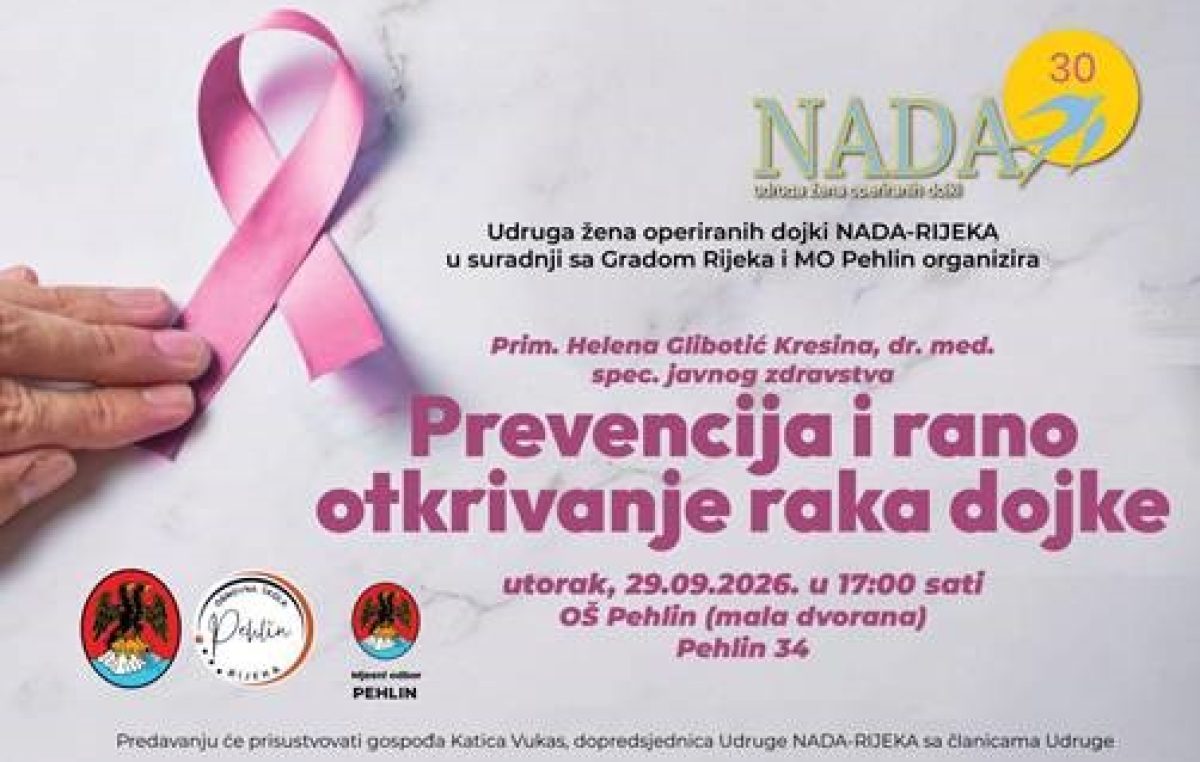 Predavanje o prevenciji i ranom otkrivanju raka dojke u OŠ Pehlin