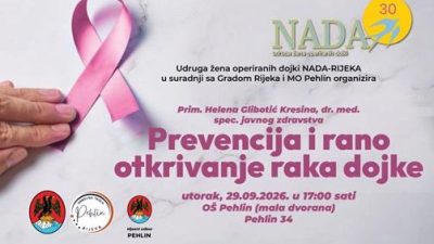 Predavanje o prevenciji i ranom otkrivanju raka dojke u OŠ Pehlin