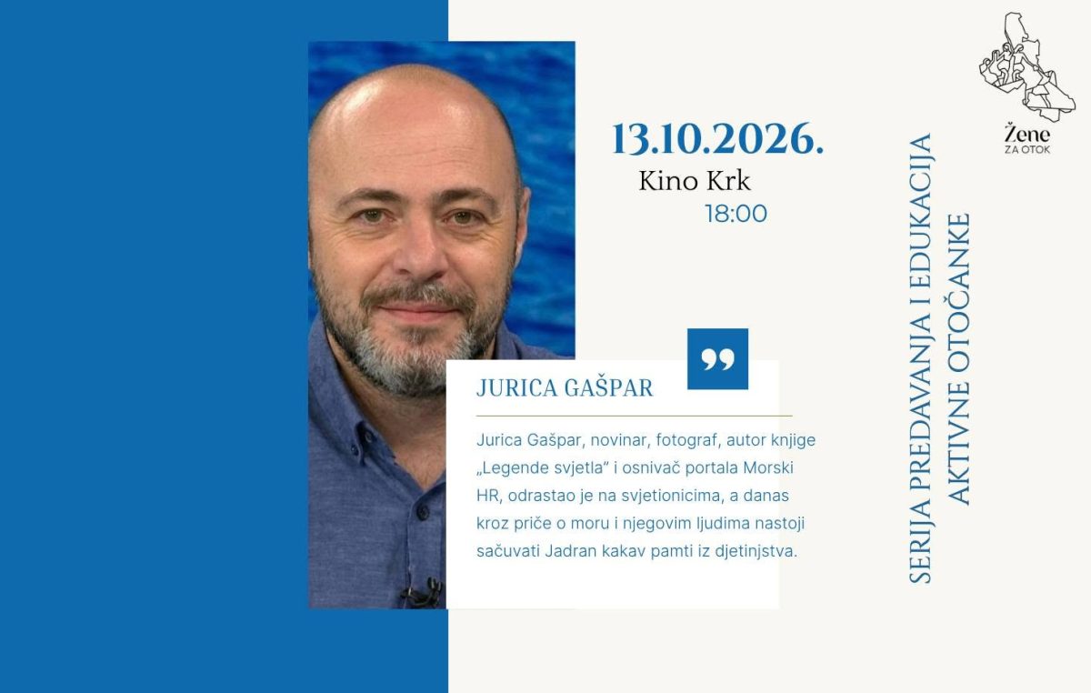 Jurica Gašpar u Krku: od života na svjetioniku do borbe za Jadran