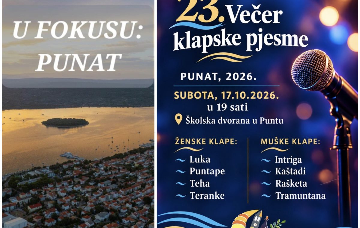 23. Večer klapske pjesme u Puntu