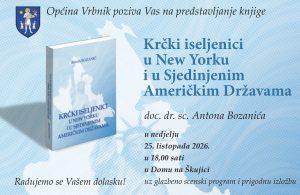 Vrbnik: Predstavljanje knjige dr. sc. Antona Bozanića o krčkim iseljenicima u SAD-u